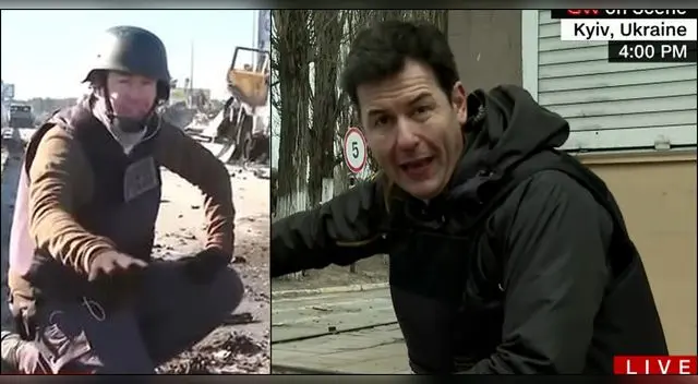 Matthew Chance fue testigo de los ataques ocurridos esta mañana, donde los vehículos militares quedaron completamente inservibles tras bombardeo de Rusia.