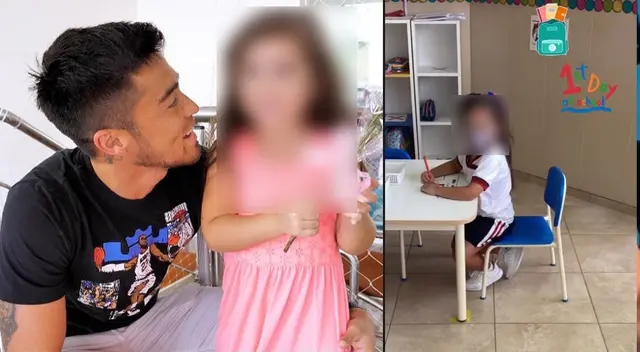 Rodrigo Cuba enternece las redes al estar presente en primera clase presencial de su hija