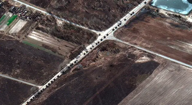 Los más de 800 vehículos que se dirigían a la ciudad de Bashtanka. Los más de 800 vehículos que se dirigían a la ciudad de Bashtanka.