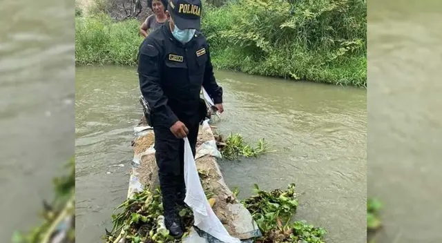 Agentes policiales fueron avisados por los moradores tras hallar el cuerpo.