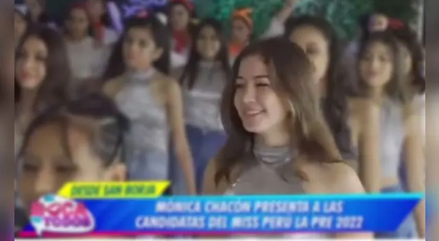 Kyara Villanella destacó en los ensayos de baile para Miss Perú La Pre. Foto: captura América TV