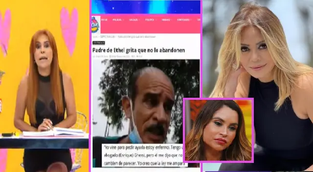 Magaly Medina despotricó en contra de padre de Ethel Pozo y se solidariza con Gisela Valcárcel. Magaly Medina despotricó en contra de padre de Ethel Pozo y se solidariza con Gisela Valcárcel.