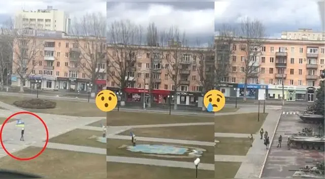 El video ha generado que cientos de usuarios feliciten el accionar del ucraniano por su país.