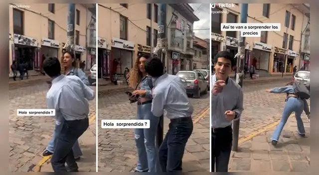 La escena se ha vuelto viral en las redes sociales.
