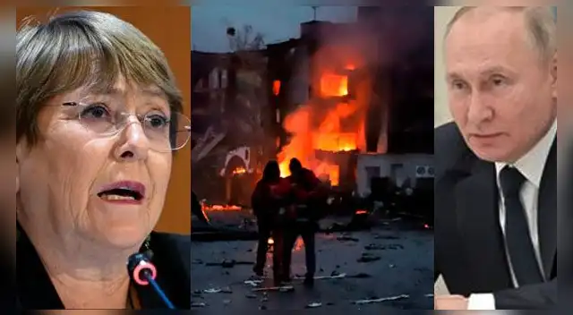 Bachelet denunció ataques rusos en pueblo ucraniano. Bachelet denunció ataques rusos en pueblo ucraniano.