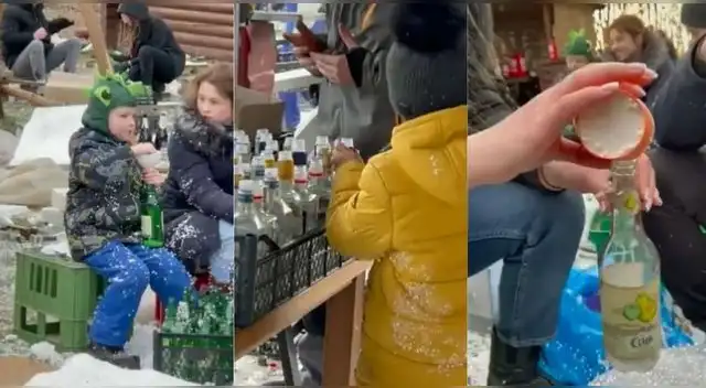 Por su patria. En el video se puede ver como todos ayudan a fabricar las bombas caseras. Por su patria. En el video se puede ver como todos ayudan a fabricar las bombas caseras.
