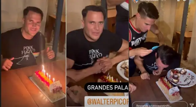Fabio Agostini celebra cumple con chicos de Esto es guerra