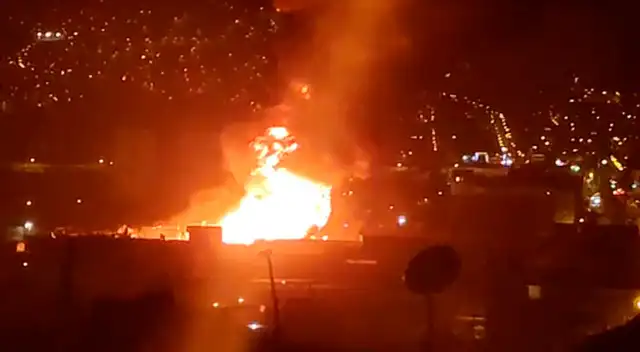 Incendio ha sido calificado como código 4, es decir, incontrolable.