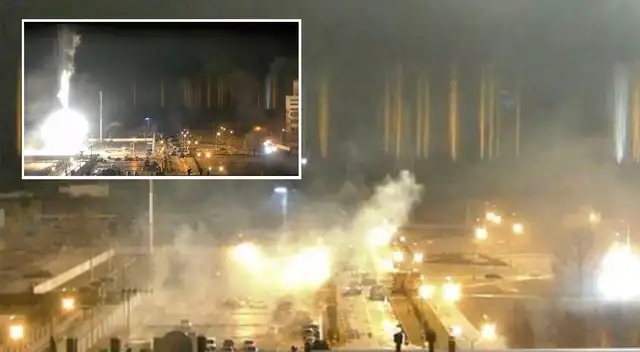 Ucrania: incendio en la planta nuclear más grande de Europa tras un ataque ruso.