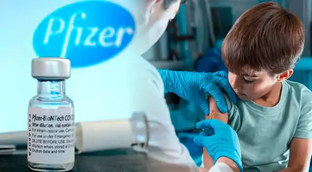 Los menores reciben la vacuna de Pzifer.