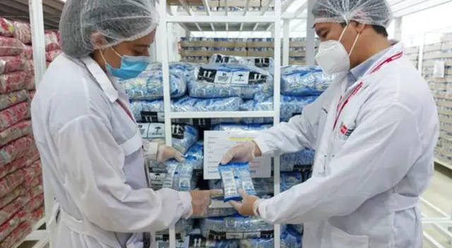 Productos para el servicio alimentario escolar son sometidos a protocolos de bioseguridad, en La Libertad Productos para el servicio alimentario escolar son sometidos a protocolos de bioseguridad, en La Libertad