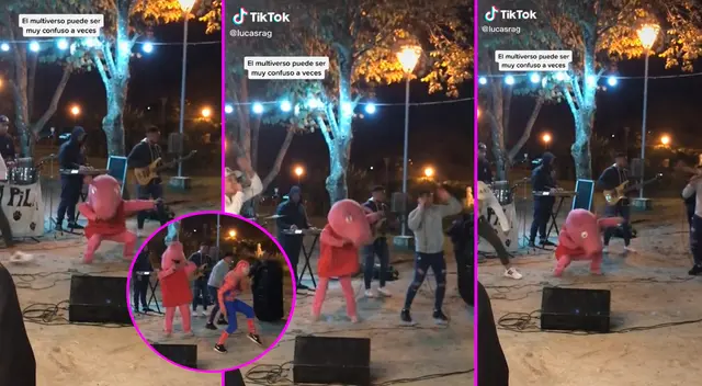 Incluso se unió el mismísimo Spider-Man a bailar con Peppa Pig.