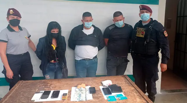 Sujetos detenidos tras robar en buses.
