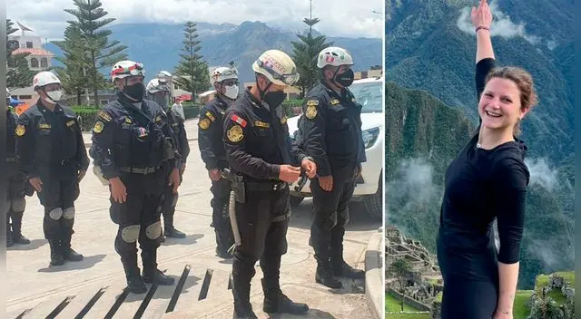Agentes especializados de la Policía continúan búsqueda de Natacha de Crombrugghe. Foto: Composición La República / Cortesía Fernando Villafuerte