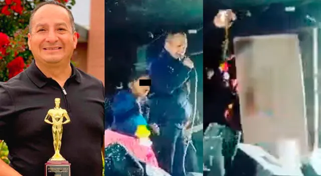 Diosdado Gaitán Castro y una niña sufren aparatosa caída en Puno Diosdado Gaitán Castro y una niña sufren aparatosa caída en Puno