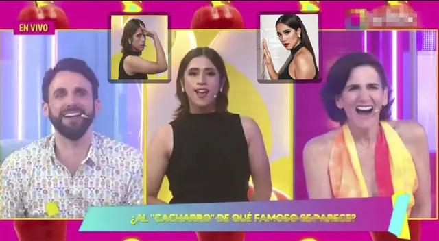 Peluchín y Gigi se burlan de Melissa Paredes con imitador de la modelo. Peluchín y Gigi se burlan de Melissa Paredes con imitador de la modelo.