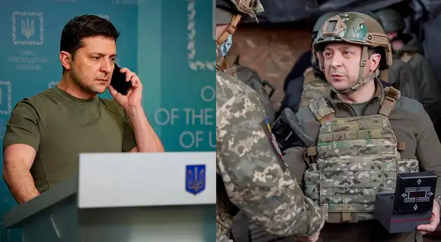 Volodymyr Zelensky se graba diciendo: ¡Gloria a Ucrania, todo está bien! Volodymyr Zelensky se graba diciendo: ¡Gloria a Ucrania, todo está bien!