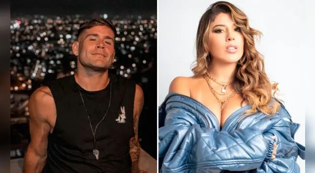 Yahaira Plasencia felicita a Pancho Rodríguez.