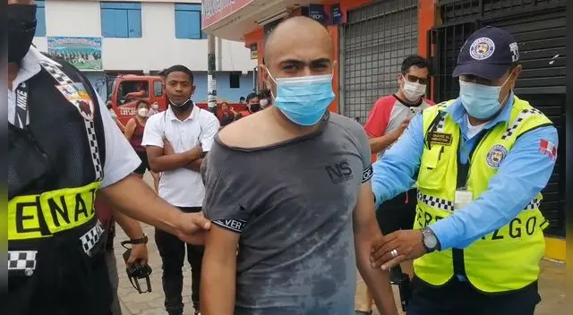 Sujeto fue trasladado a la comisaría Sujeto fue trasladado a la comisaría