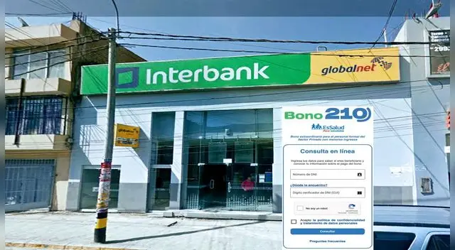 Hoy inicia el pago del Bono 210 a cuentas de trabajadores del Banco Interbank Hoy inicia el pago del Bono 210 a cuentas de trabajadores del Banco Interbank