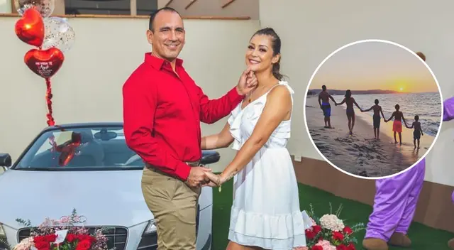 Karla Tarazona feliz con Rafael Fernández. Karla Tarazona feliz con Rafael Fernández.