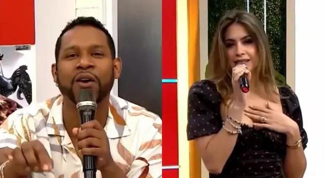 Edson Dávila no pudo no con su genio y se fue con todo al darle la bienvenida a Milett Figueroa a América Hoy.