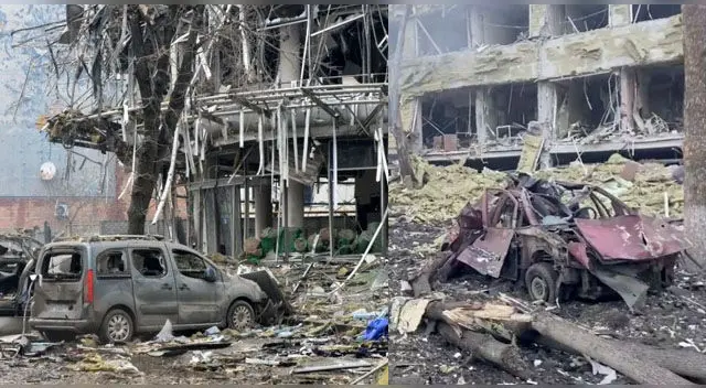 La invasión rusa en Ucrania.