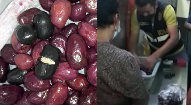 Aceitunas tenían droga por dentro, según el resultado de la prueba de campo.