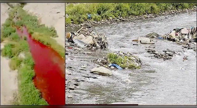 El río Huaycoloro contaminado por empresas clandestinas. El río Huaycoloro contaminado por empresas clandestinas.