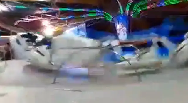 Surco: falla en juegos mecánicos genera accidente y deja heridos [VIDEO]