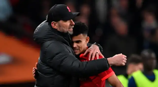 Luis Díaz anotó el 1-0 para Liverpool.
