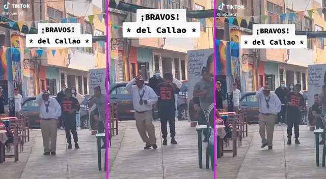 El adulto mayor sorprendió con sus elegantes pasos de baile.
