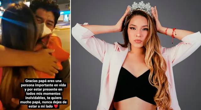 Alondra se muestra agradecida con su papá Nilver Huarac. Alondra se muestra agradecida con su papá Nilver Huarac.