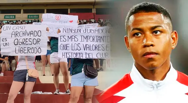 La protesta sucedió luego que el jugador Andy Polo sea contratado como parte del cuadro merengue. La protesta sucedió luego que el jugador Andy Polo sea contratado como parte del cuadro merengue.