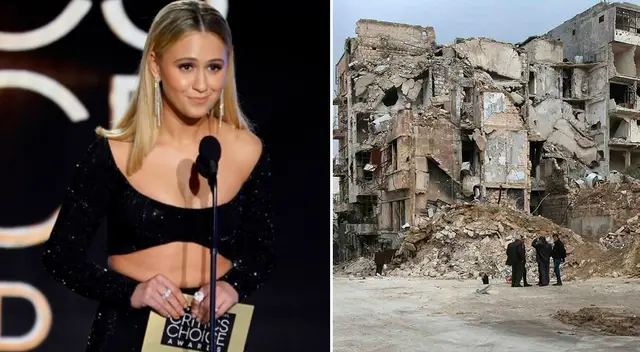 Actriz María Bakalova envía mensaje de apoyo a Ucrania.