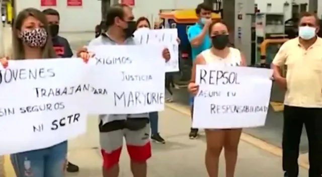 Padres y familiares de Marjorie piden que Repsol se haga cargo de los gastos médicos.