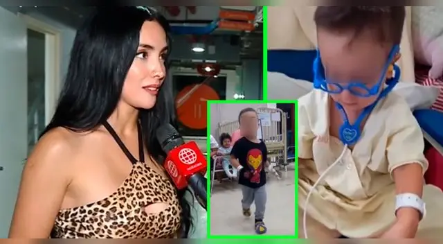 Rosángela Espinoza preocupada por el cáncer de su sobrinito de tres años.