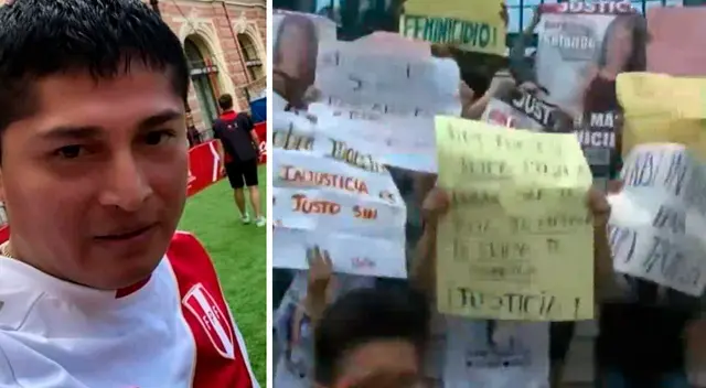 Familiares y amigos piden prisión preventiva para Giosmahan Pedro Tacanga Roña, presunto feminicida de Solange Aguilar.