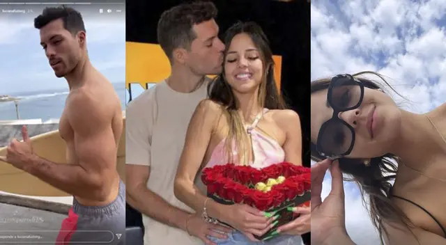 Luciana Fuster se luce con Patricio Parodi en la playa.