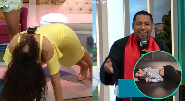 Janet Barboza sorprendió al tirarse al piso y querer hacer los pasos de Envolver, pero esto no habría salido cómo quería. Janet Barboza sorprendió al tirarse al piso y querer hacer los pasos de Envolver, pero esto no habría salido cómo quería.