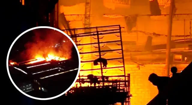 El nuevo incendio ocurrido en San Juan de Lurigancho fue catalogado como código 4. Más de 30 unidades tuvieron que aproximarse.