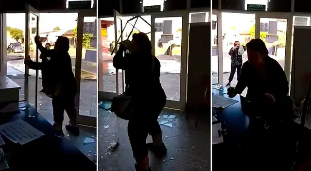 La mujer enfureció y destrozó el mobiliario y los cristales del Registro Civil.