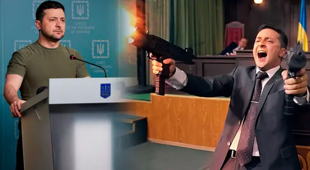 En la serie, Zelenski maestro de secundaria ucraniano que inesperadamente se convierte en presidente. En la serie, Zelenski maestro de secundaria ucraniano que inesperadamente se convierte en presidente.