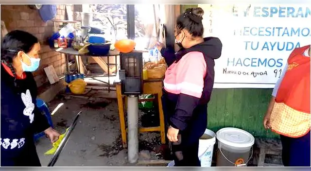 VMT: Los ladrones robaron donaciones, utensilios y todo a su paso en olla común 'Fe y Esperanza’'.