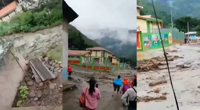 Río se desborda en el Cusco y deja a familias en la intemperie. Río se desborda en el Cusco y deja a familias en la intemperie.