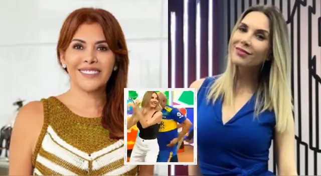 Magaly Mediana se sorprende con Juliana en programa de Jorge Benavides.