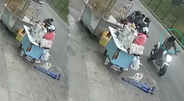 Hampones armados se llevan moto de puesto de desayunos en SJM. Hampones armados se llevan moto de puesto de desayunos en SJM.