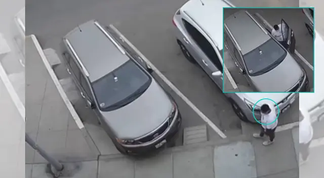 Auto estacionado por dos horas es robado por delincuente en Chorrillos. Auto estacionado por dos horas es robado por delincuente en Chorrillos.