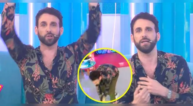 Peluchín sufrió terrible incidente EN VIVO luego de bailar con su imitador.