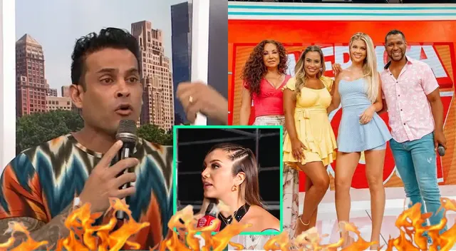 Los compañeros de Christian Domínguez en América Hoy le dieron su apoyo.